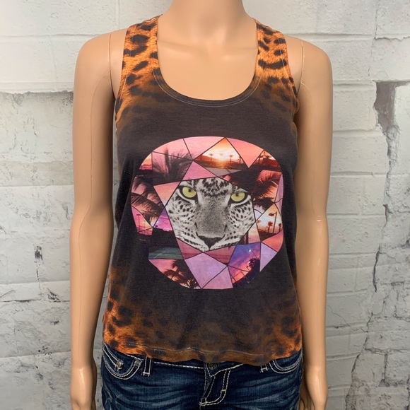 Lucky in Love Tops - Animal print Tank